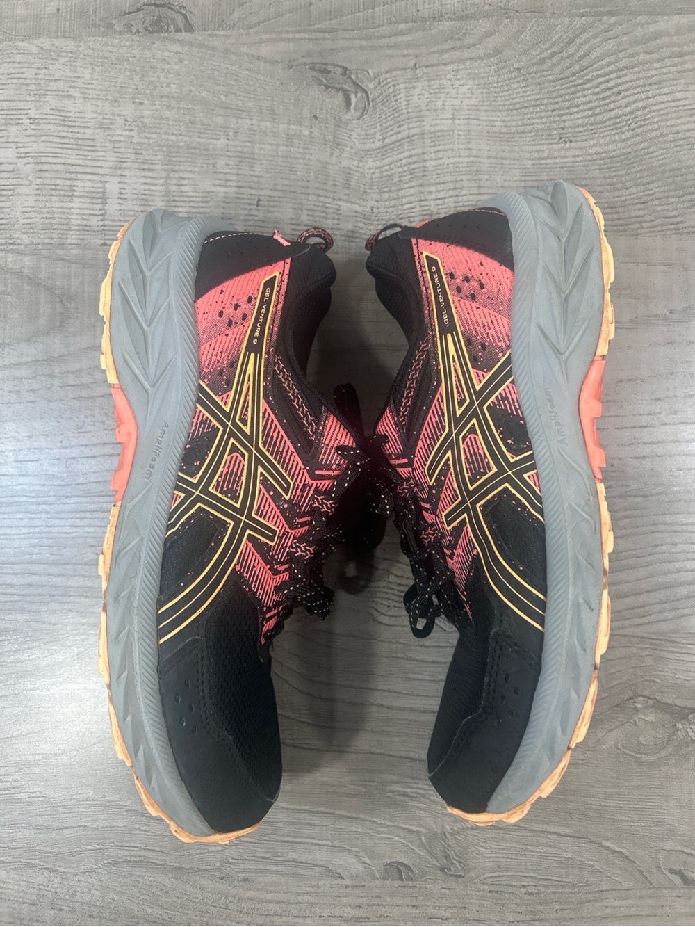 ASICS Gel Venture 9 Trail Running Shoes Black Pink Women’s Sneakers Size 8.5 - Picture 2 of 10